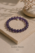 Natural Amethyst Bracelet - 10mm