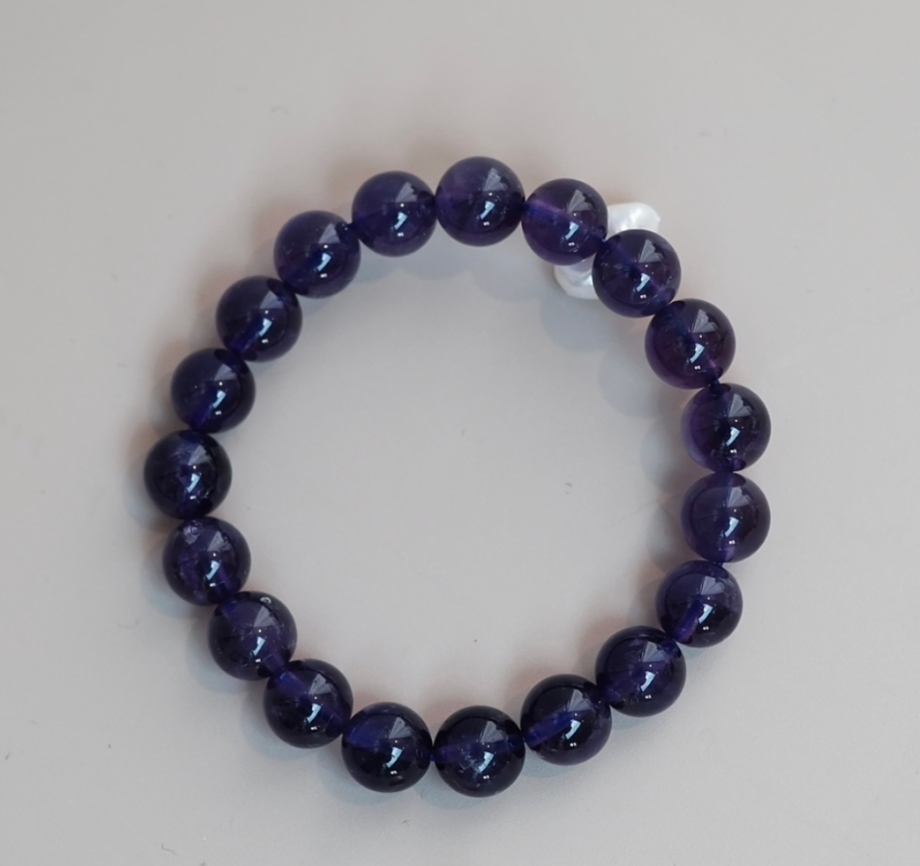 Natural Amethyst Bracelet - 10mm
