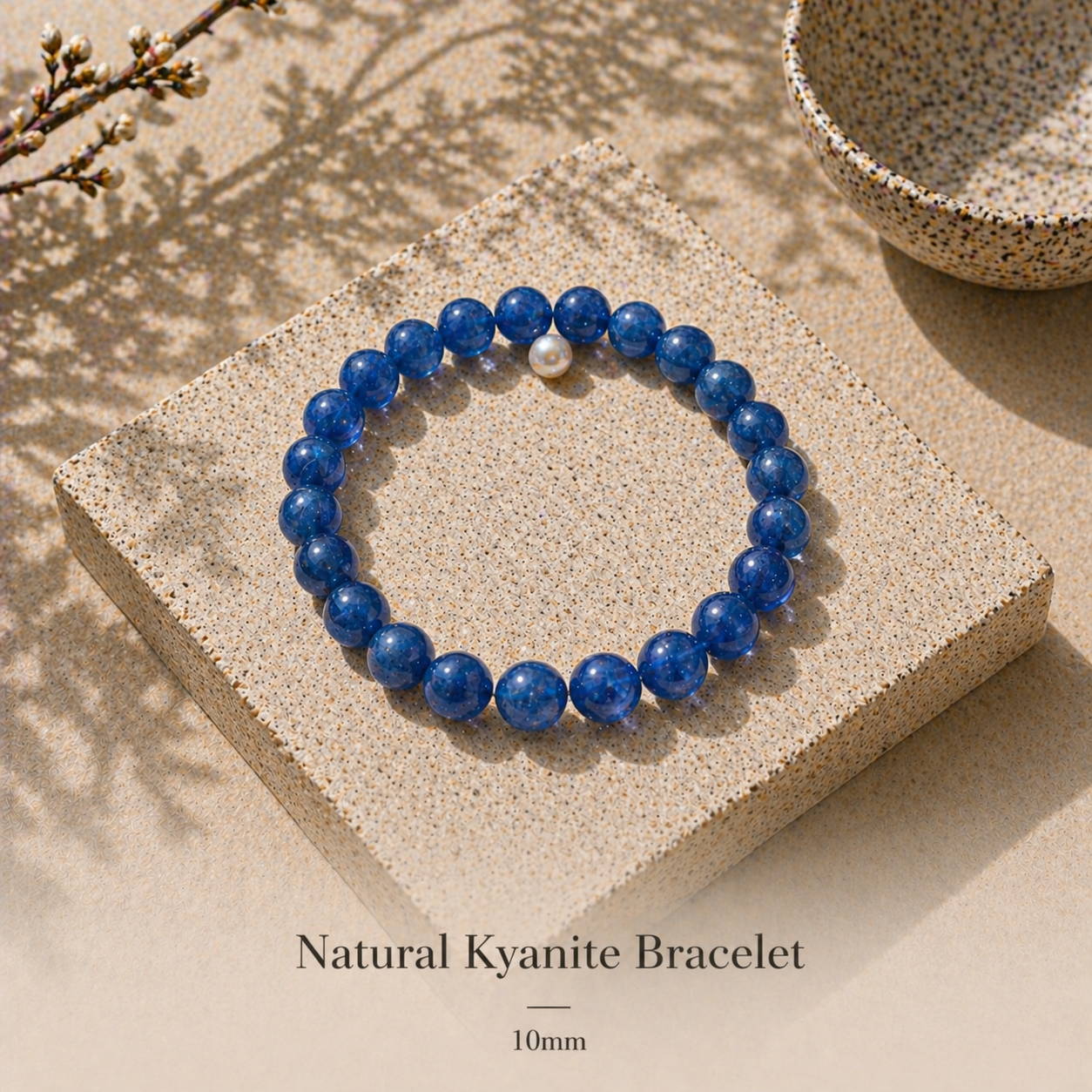 Natural Kyanite Bracelet - 10mm