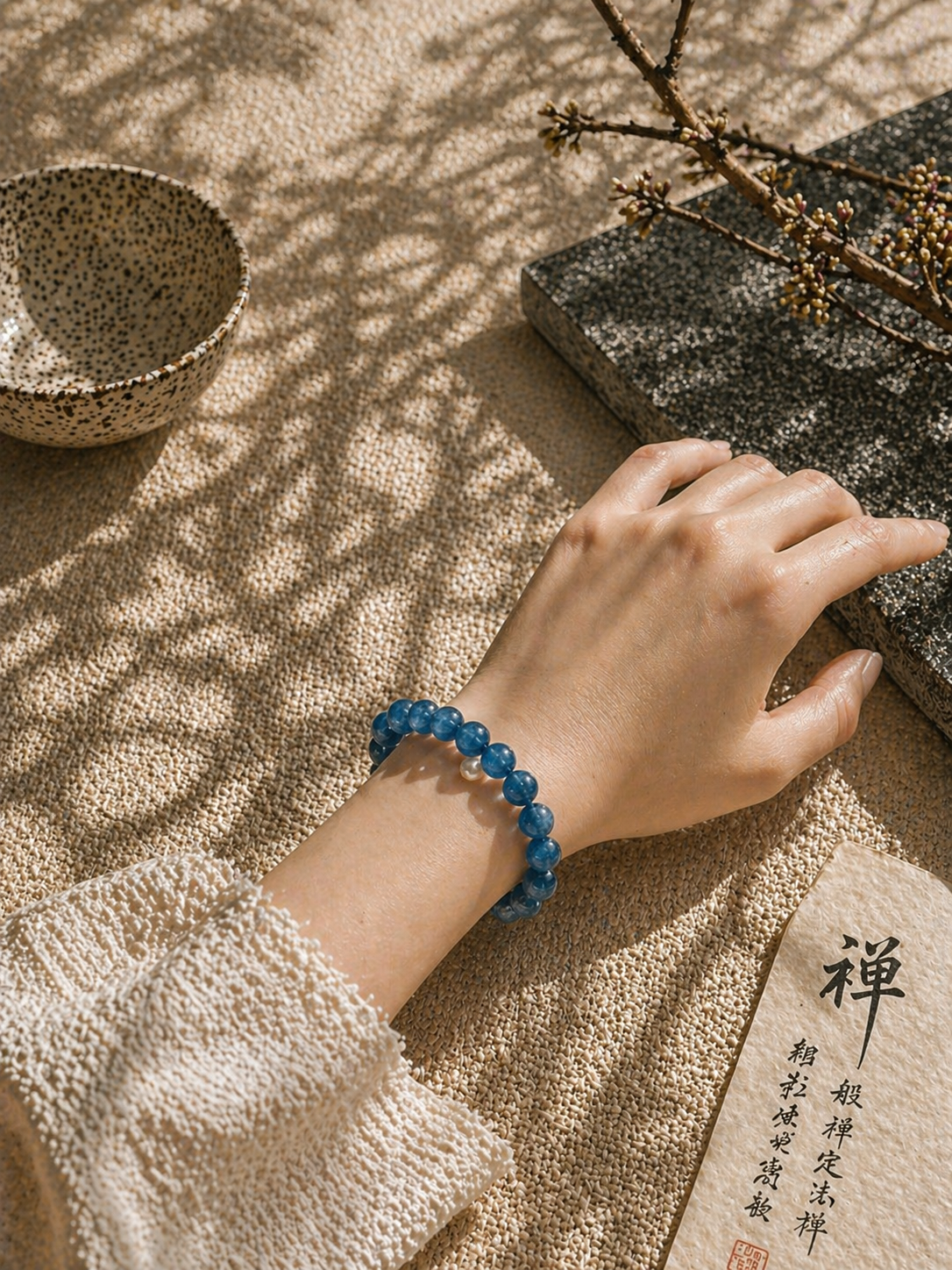Natural Kyanite Bracelet - 10mm