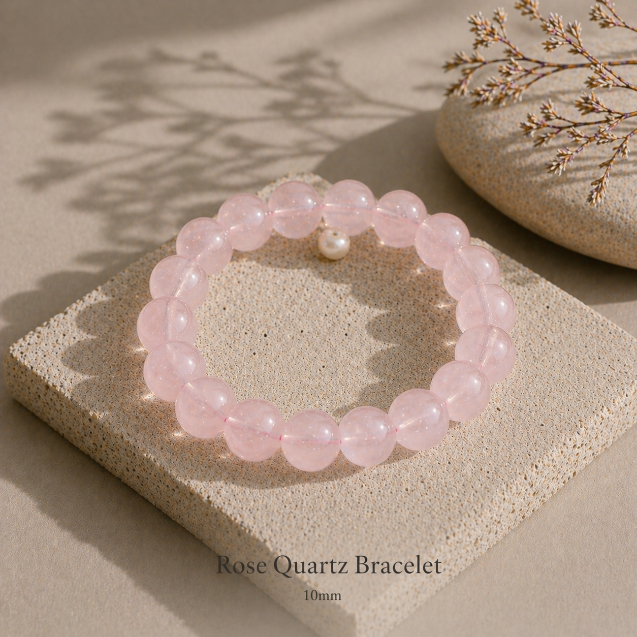 Rose Quartz Bracelet - 10mm
