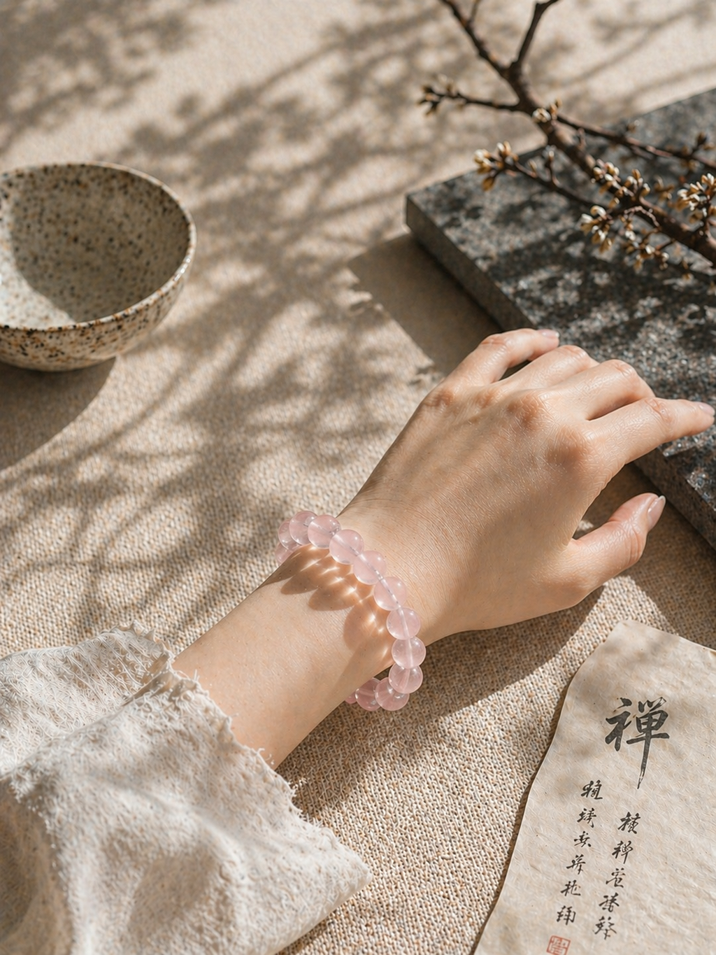 Rose Quartz Bracelet - 10mm