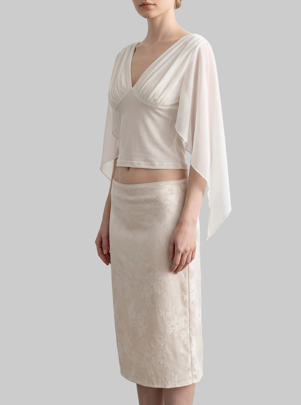 Elara Draped Wrap Top