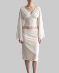 Elara Draped Wrap Top