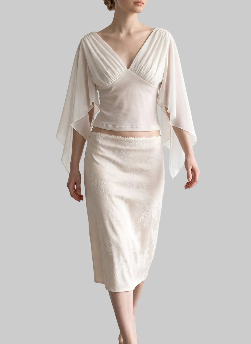 Elara Draped Wrap Top
