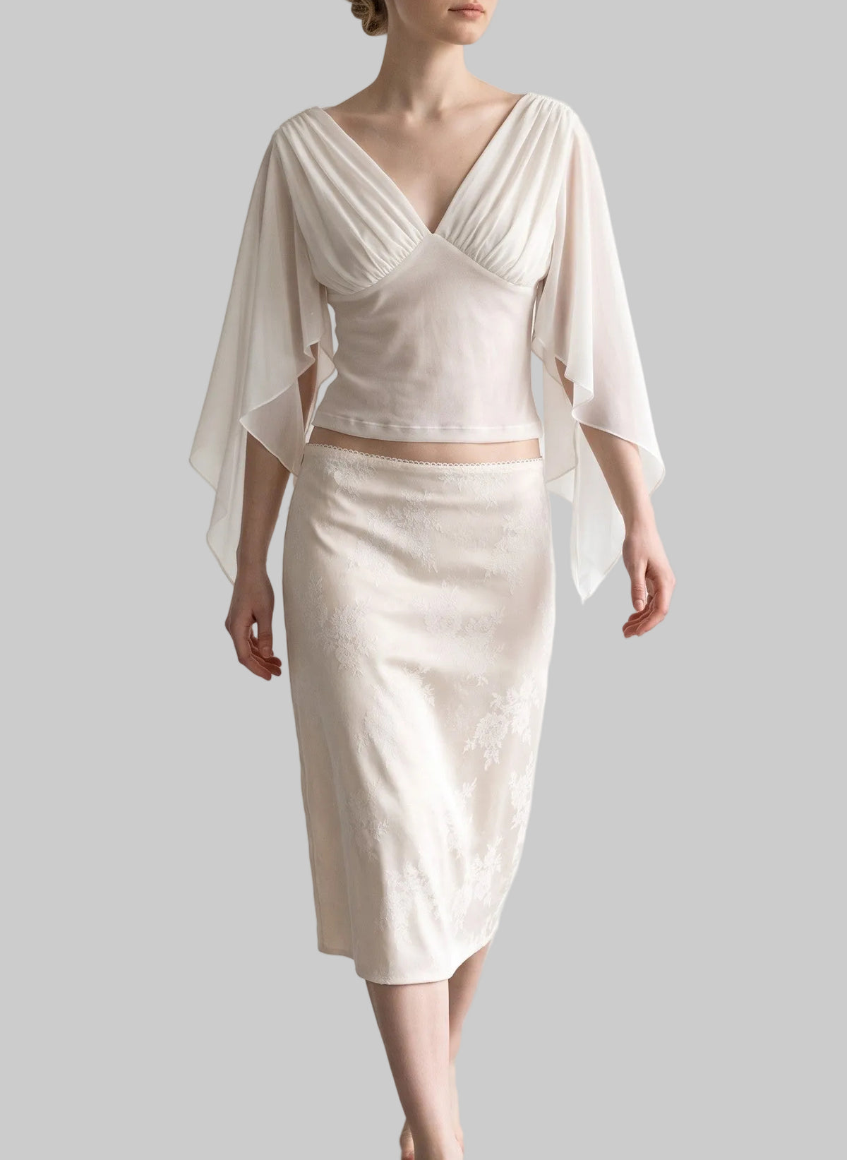 Elara Draped Wrap Top