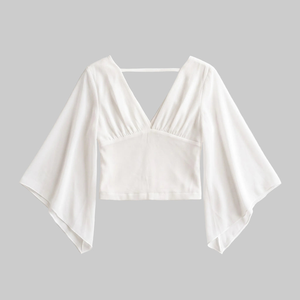 Elara Draped Wrap Top