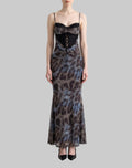 Selene Lace Leopard Maxi Dress