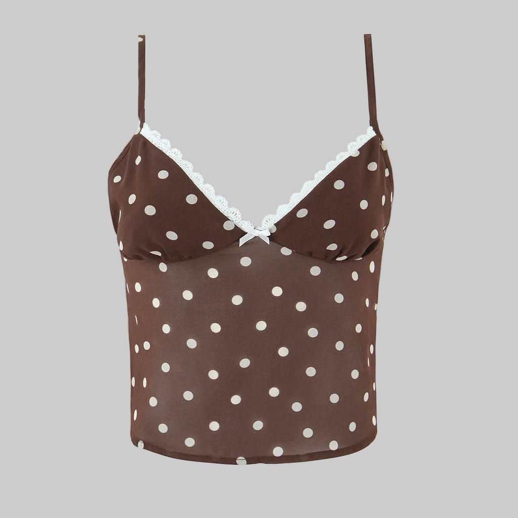 Mathilde French Vintage Polka Dot Two-Piece Set