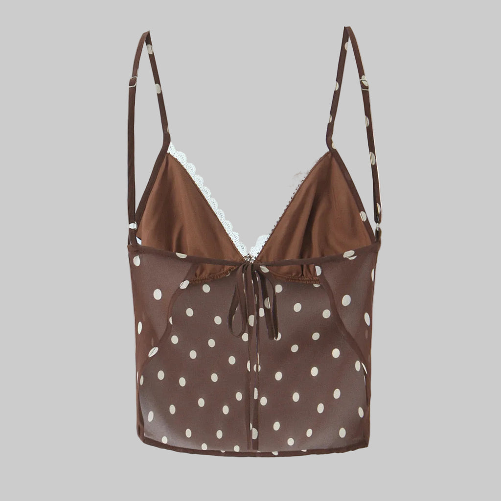 Mathilde French Vintage Polka Dot Two-Piece Set