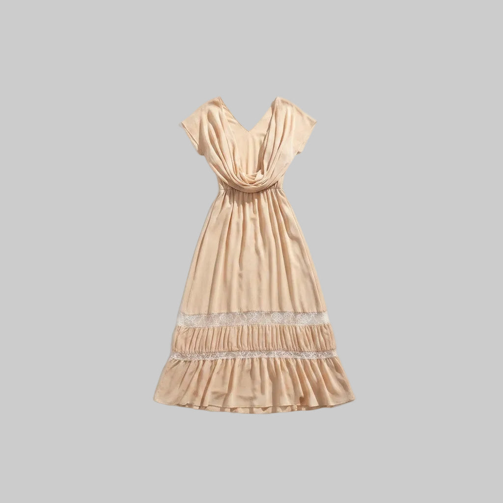 Riviera Draped Back Dress