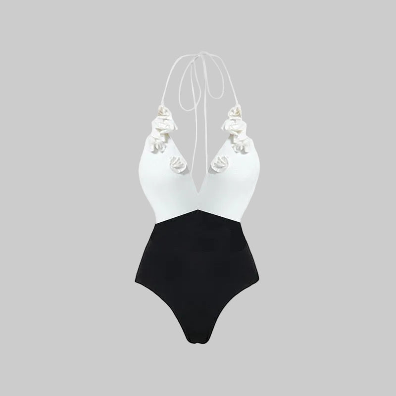 Midnight Serene Minimalist Swimsuit