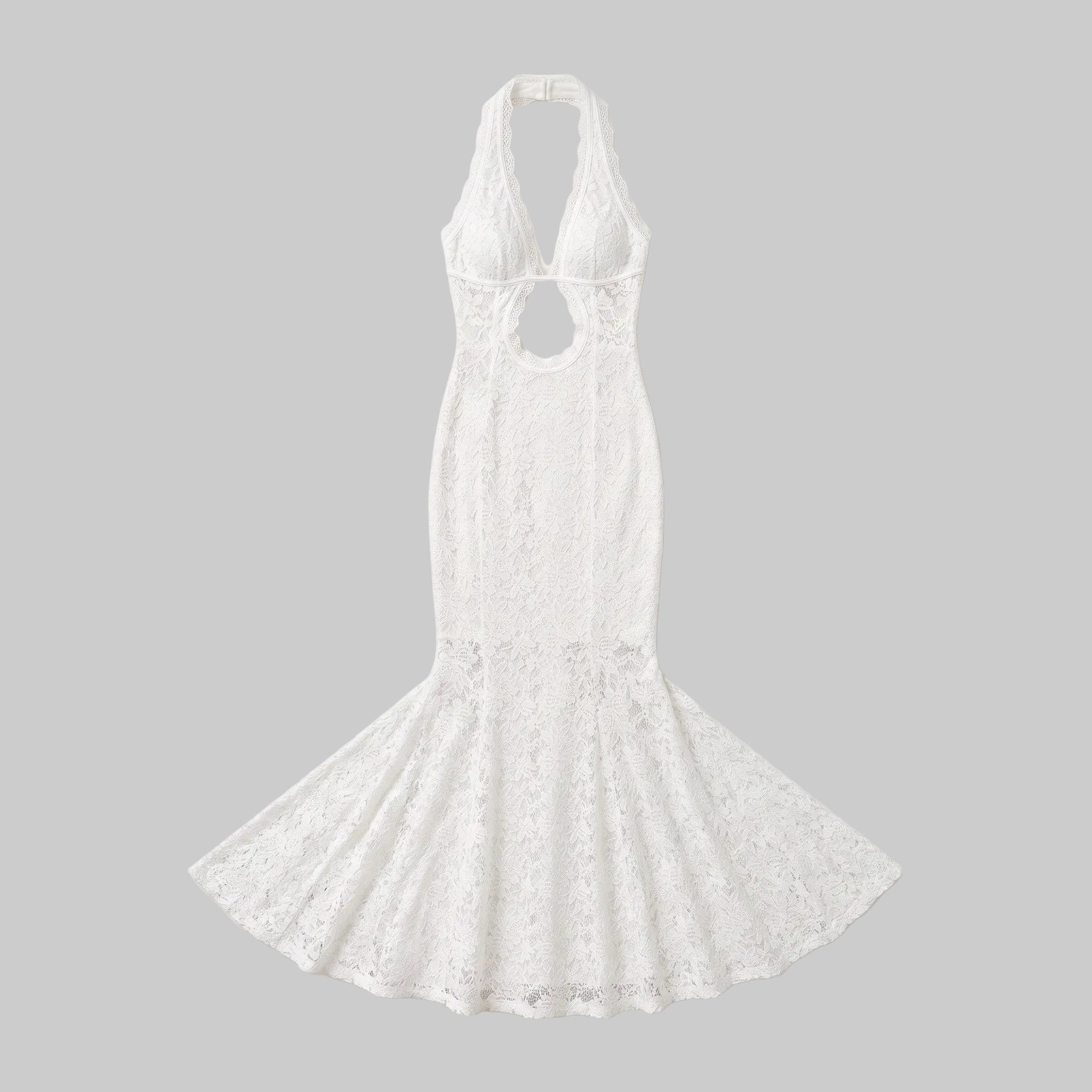 Aura Lace Halter Beach Maxi Dress & Matching Bikini Set
