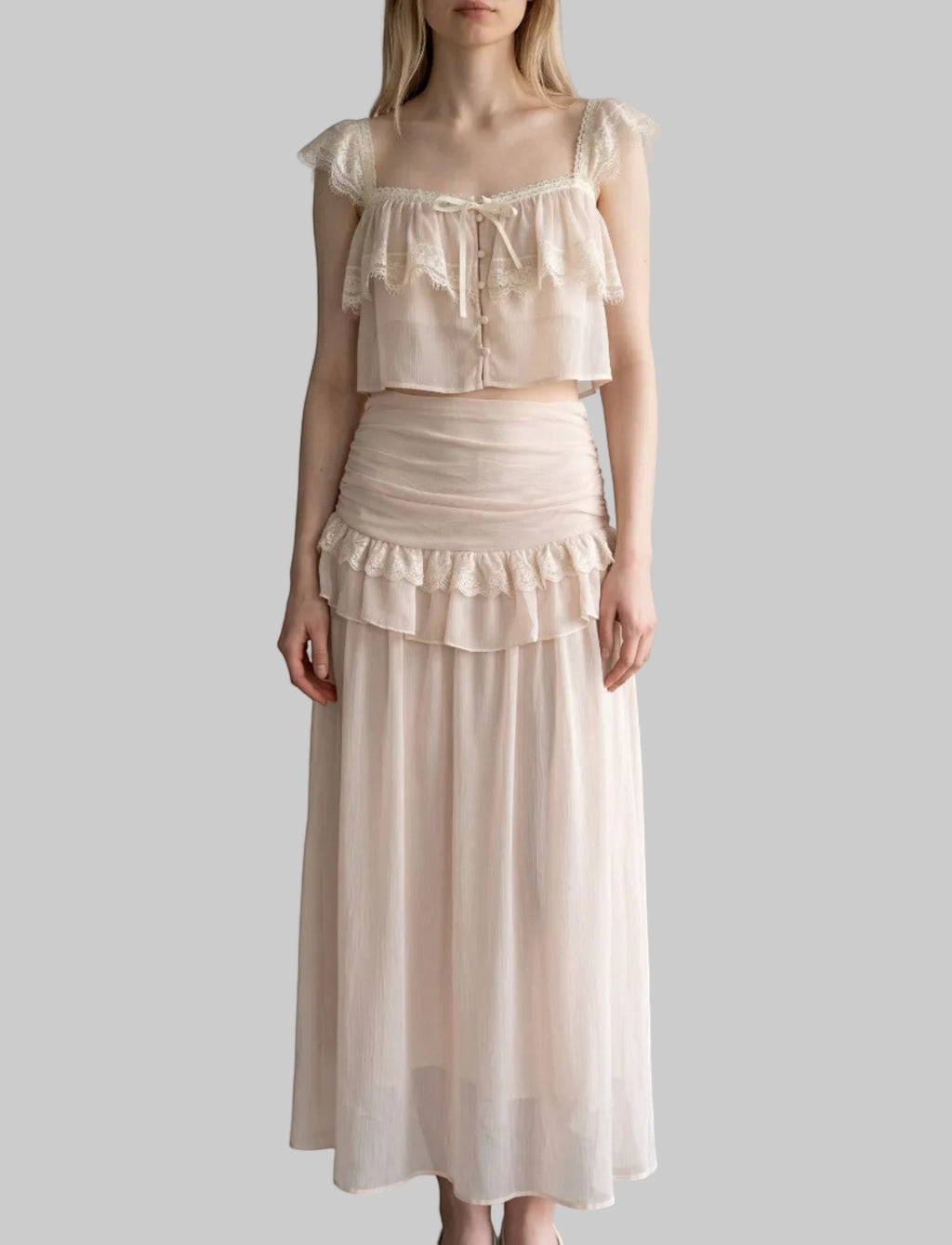 Trendy Balletcore Aesthetic Two-Piece