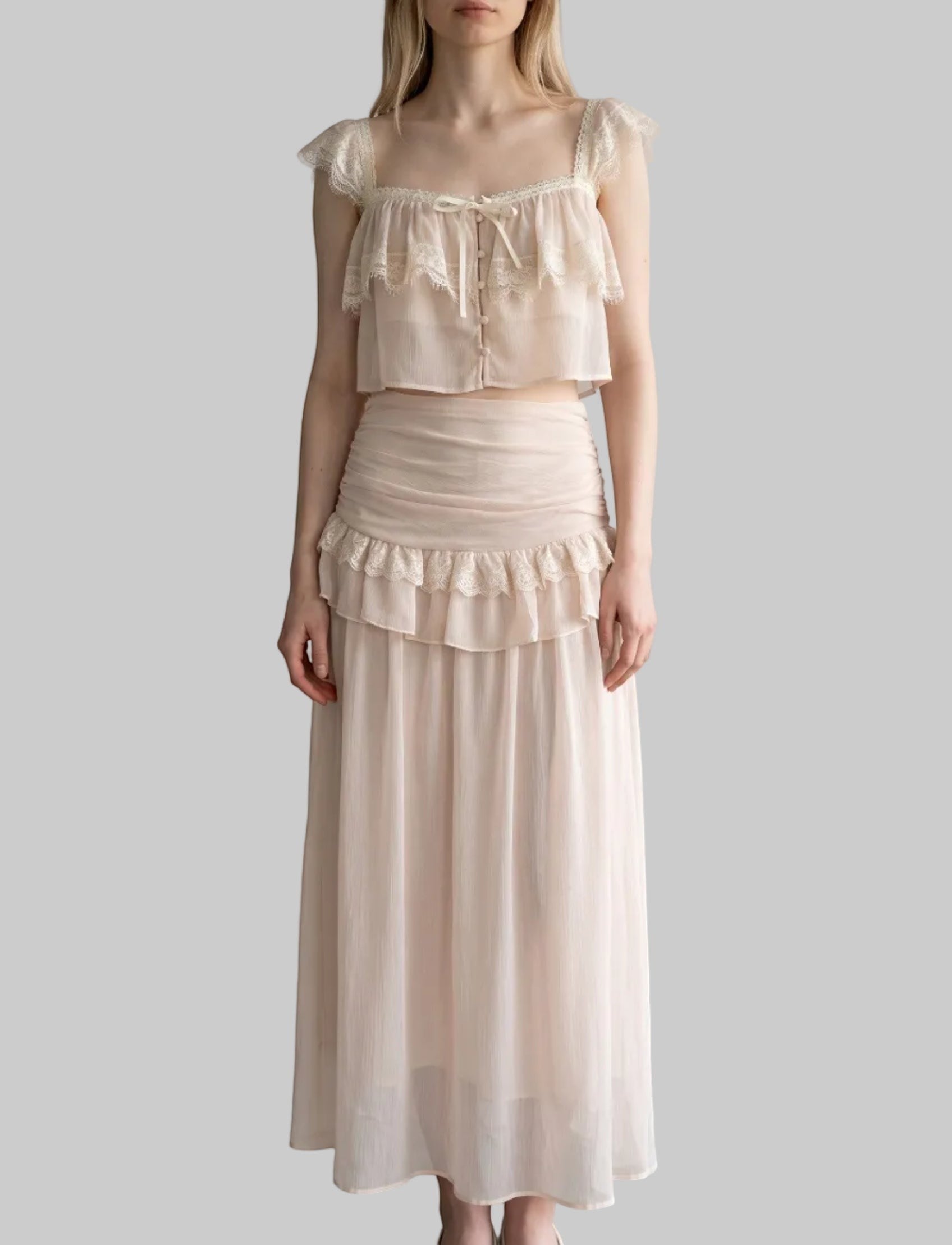 Trendy Balletcore Aesthetic Two-Piece