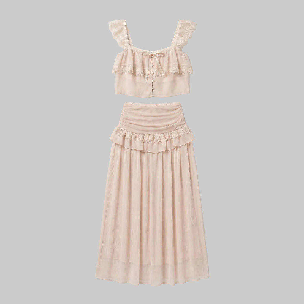 Trendy Balletcore Aesthetic Two-Piece