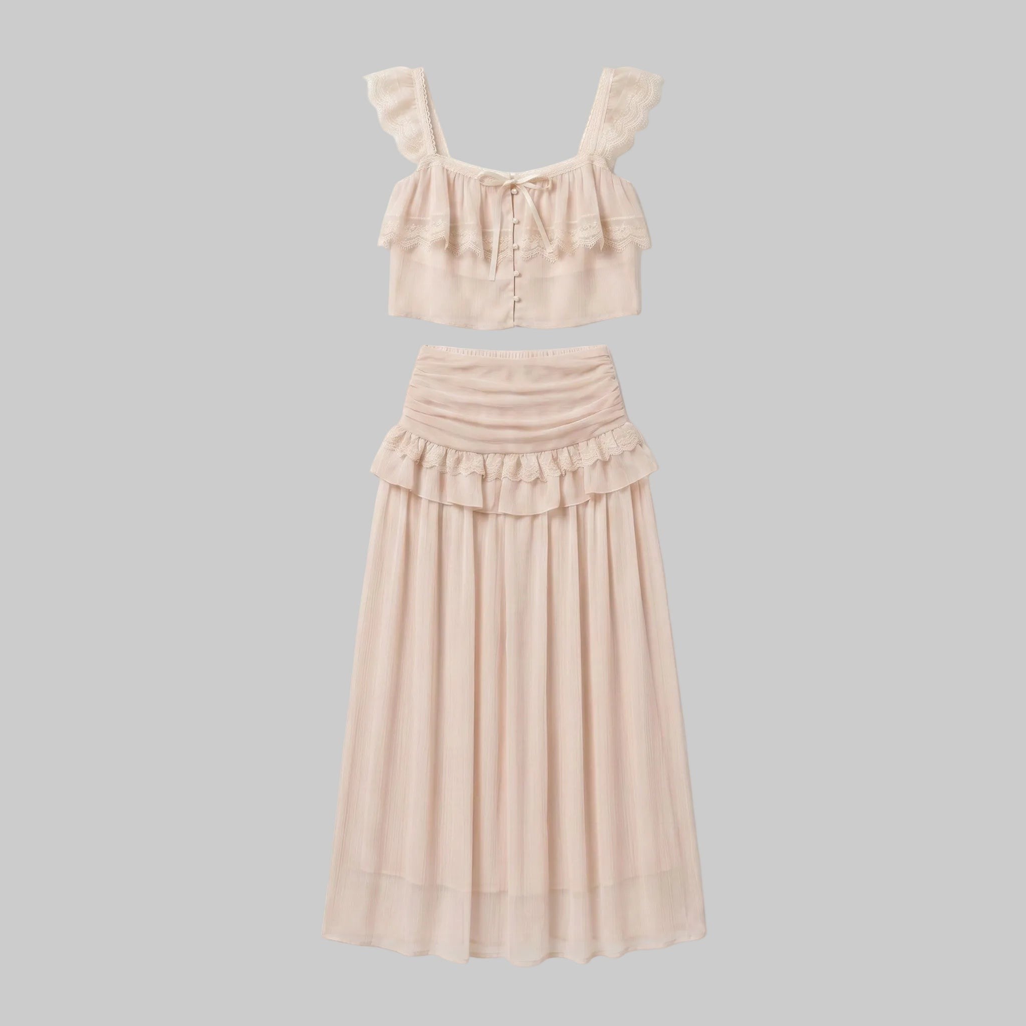 Trendy Balletcore Aesthetic Two-Piece