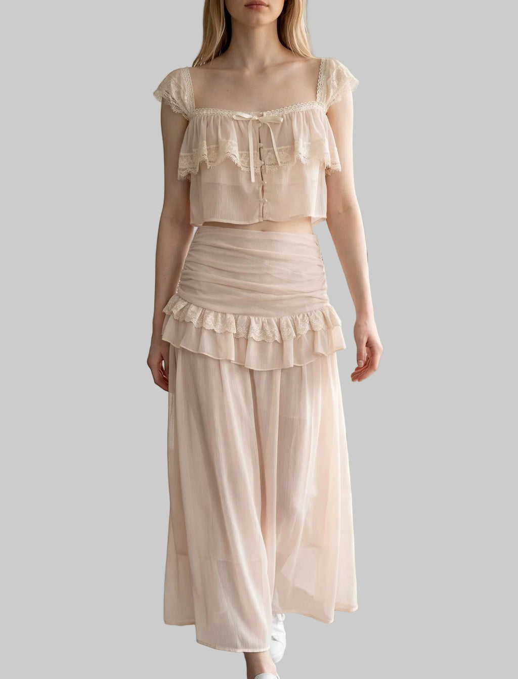 Trendy Balletcore Aesthetic Two-Piece