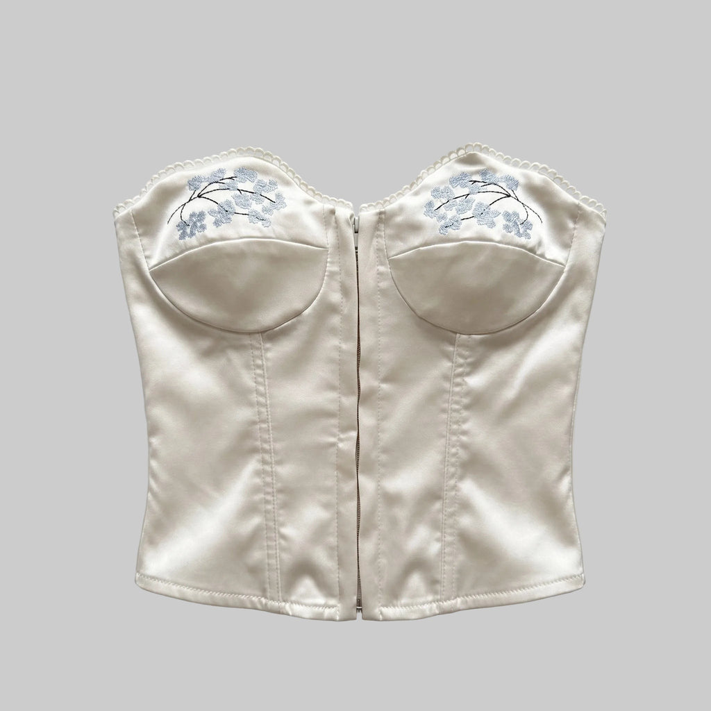 Bridgerton Silk Blend Lace Bustier