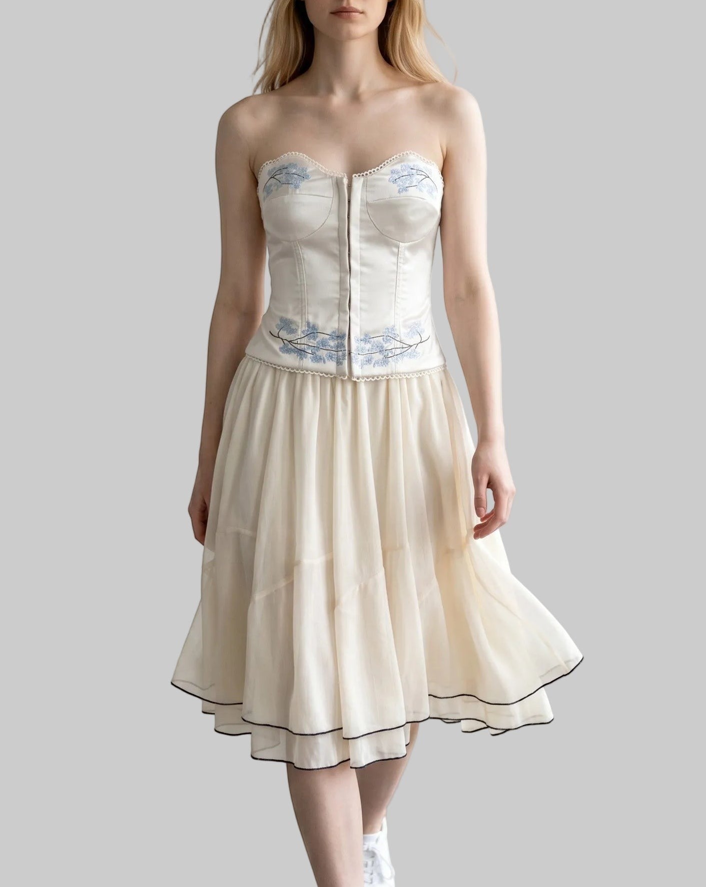 Bridgerton Silk Blend Lace Bustier