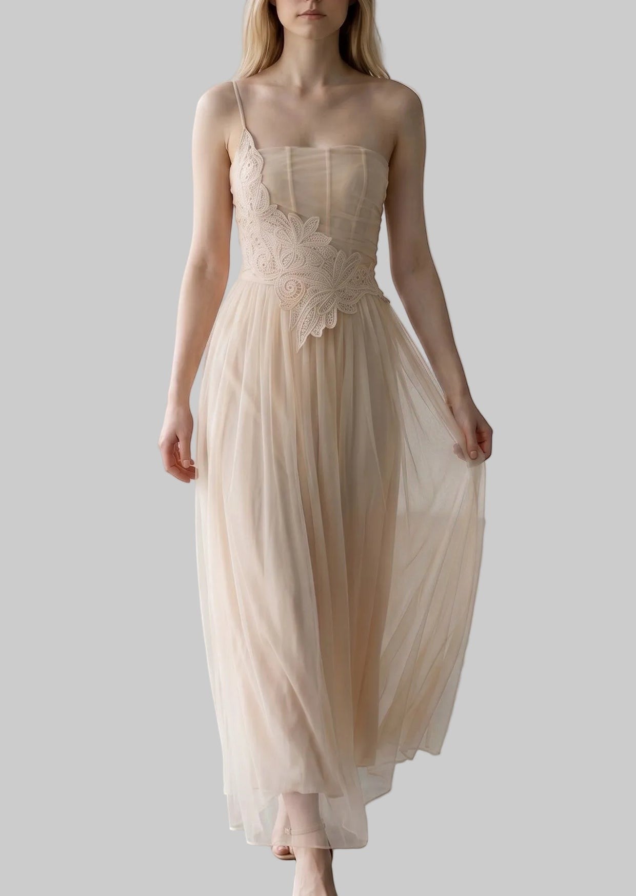 Coquette Ballet Core Mesh Maxi