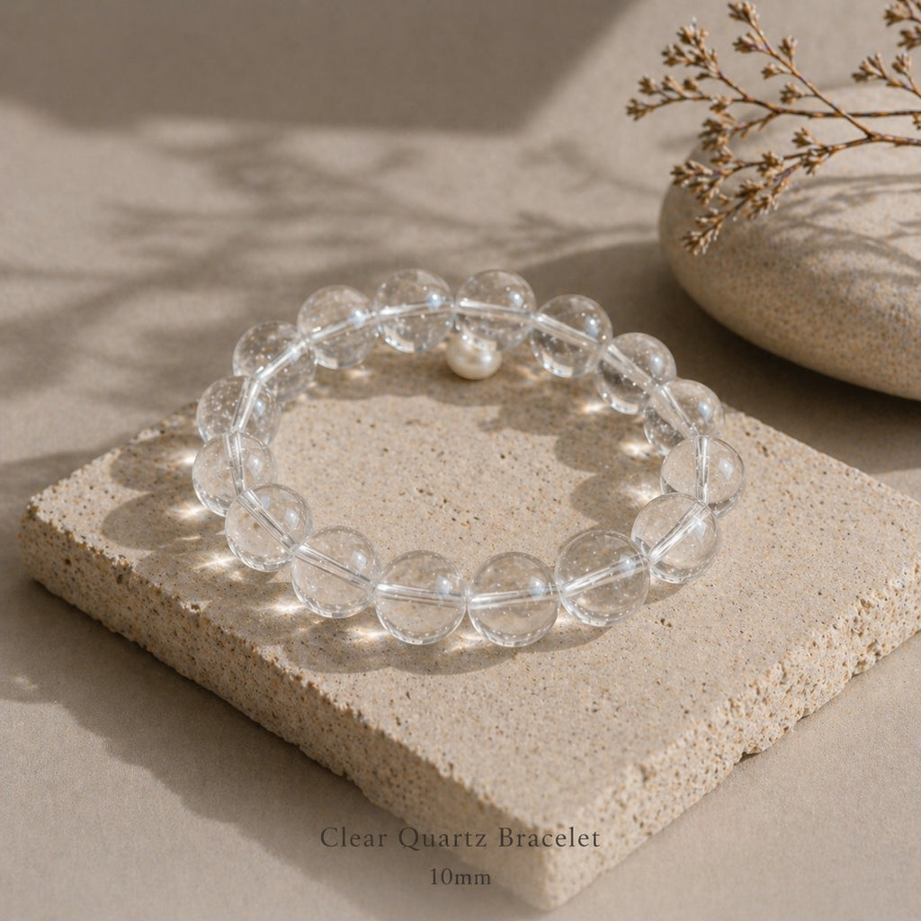 Clarity Quartz Bracelet — 10mm