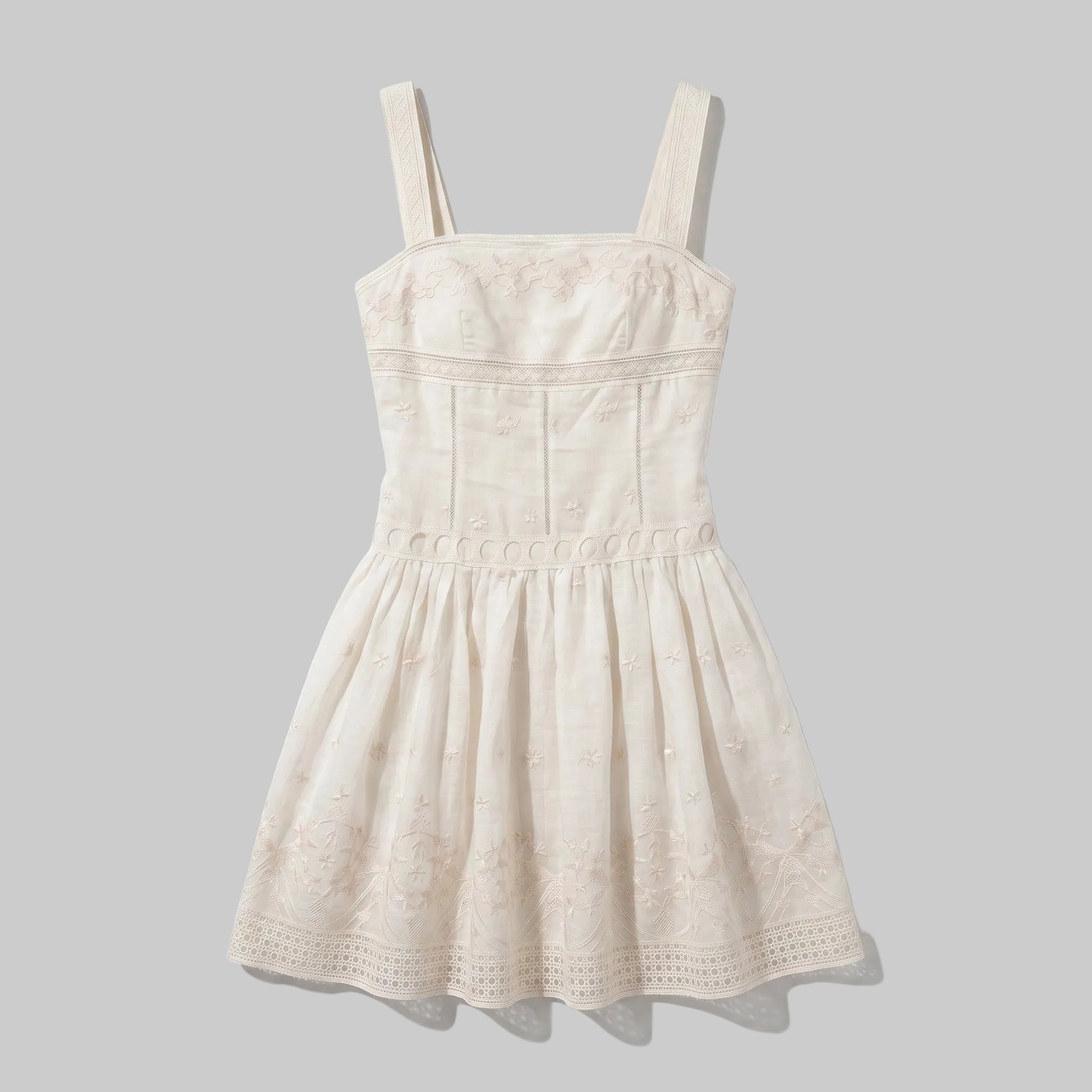 Elowen Floral Lace Embroidered Mini Dress