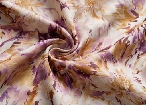 Monet's Garden · Silk-Touch Floral Backless Dress