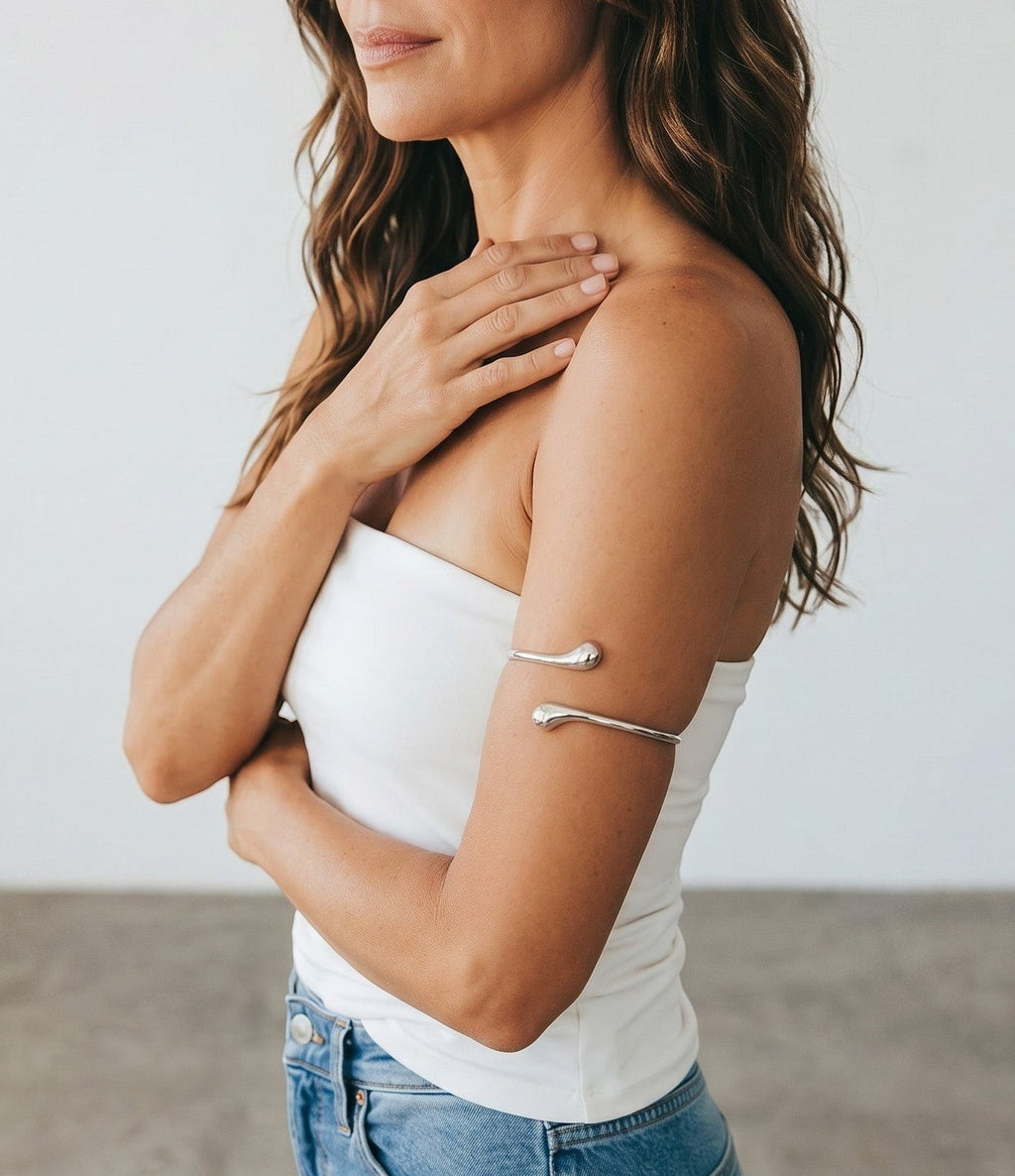Fluid Teardrop Upper Arm Cuff
