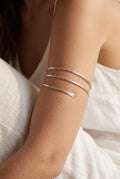 Hammered Spiral Upper Arm Cuff