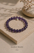 Natural Amethyst Bracelet - 10mm