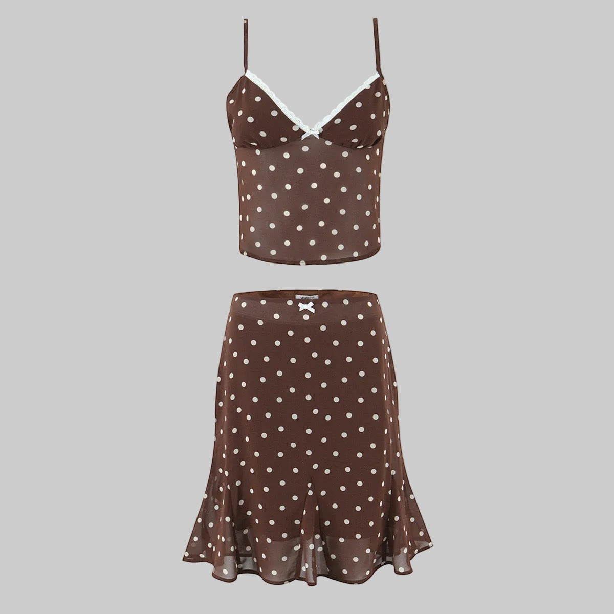 Mathilde French Vintage Polka Dot Two-Piece Set