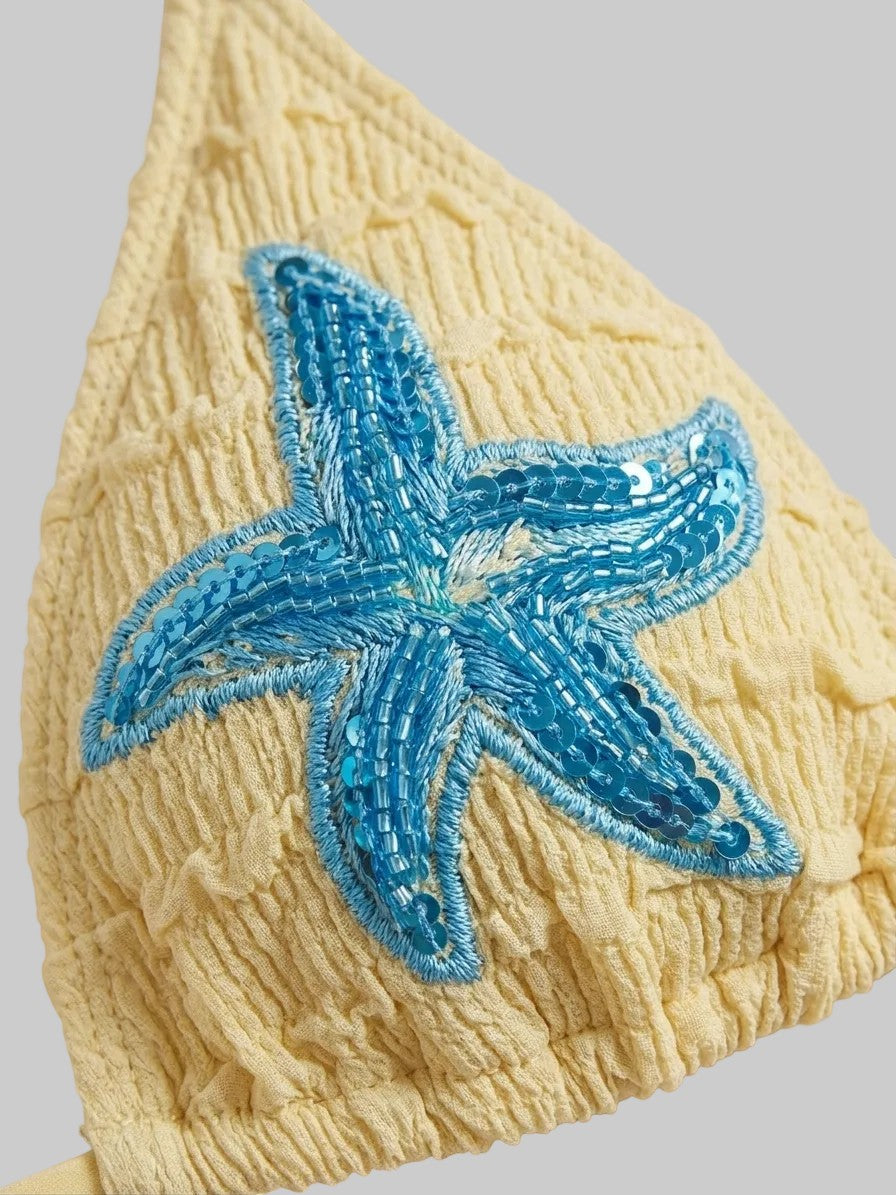 Sunkissed Starfish Ruched Bikini Set