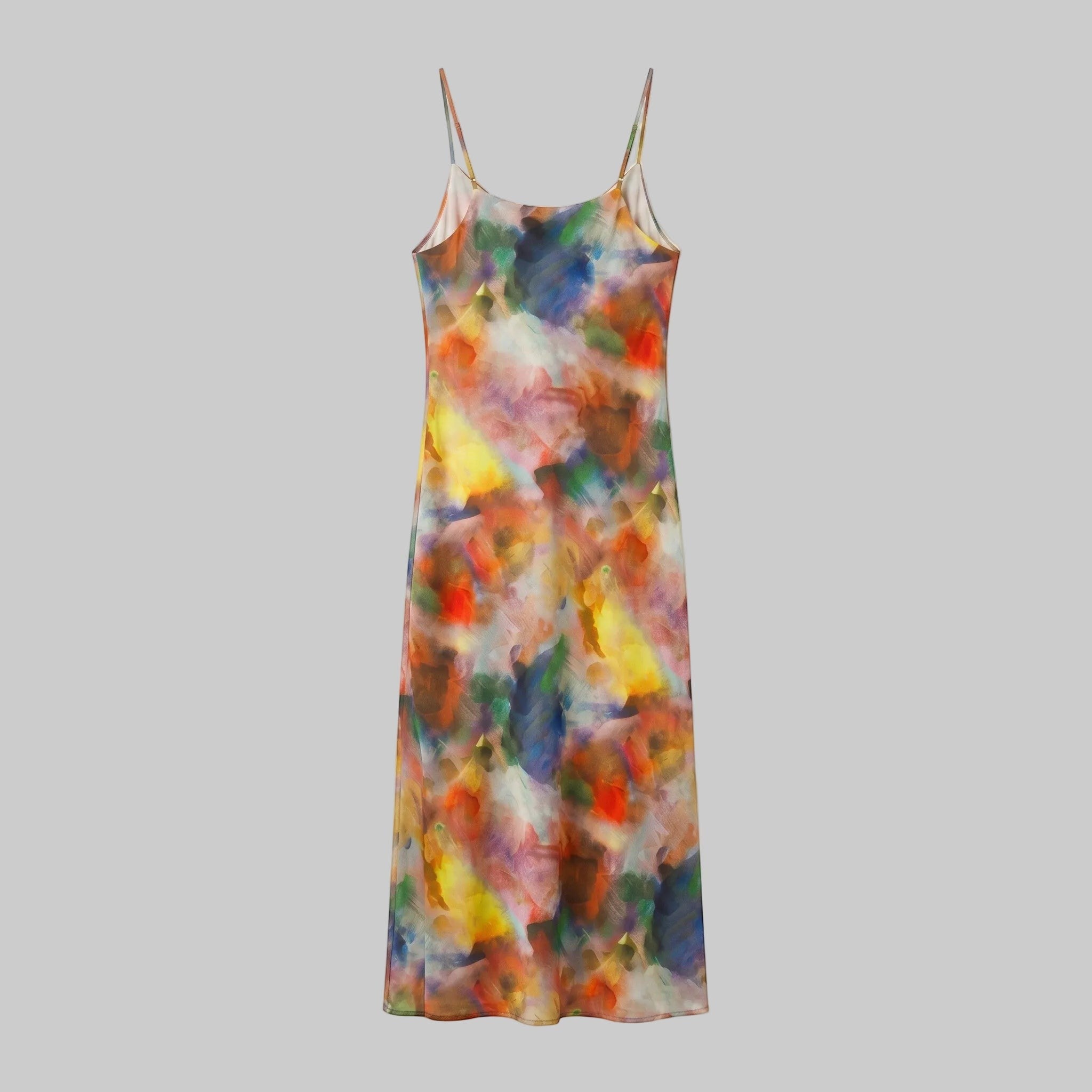 Blurred Floral Watercolor Cami Dress