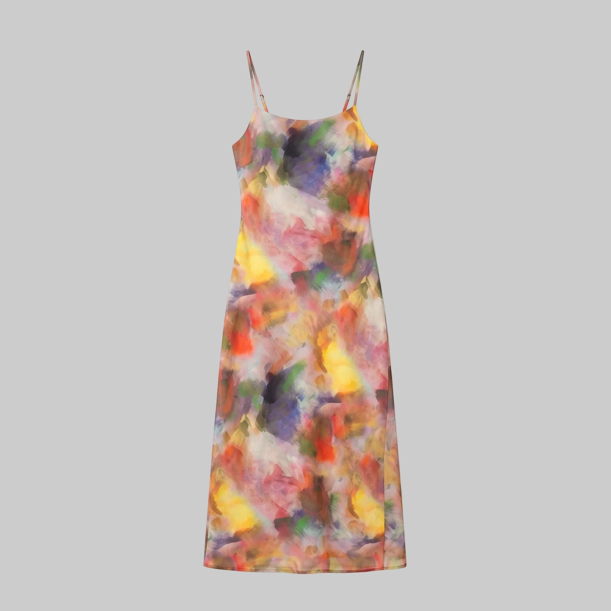 Blurred Floral Watercolor Cami Dress